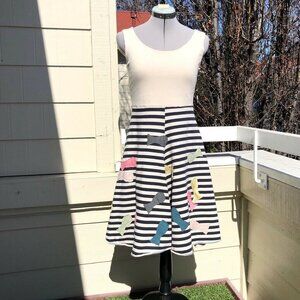 Heel Athens Lab Fish You Well Dress Striped